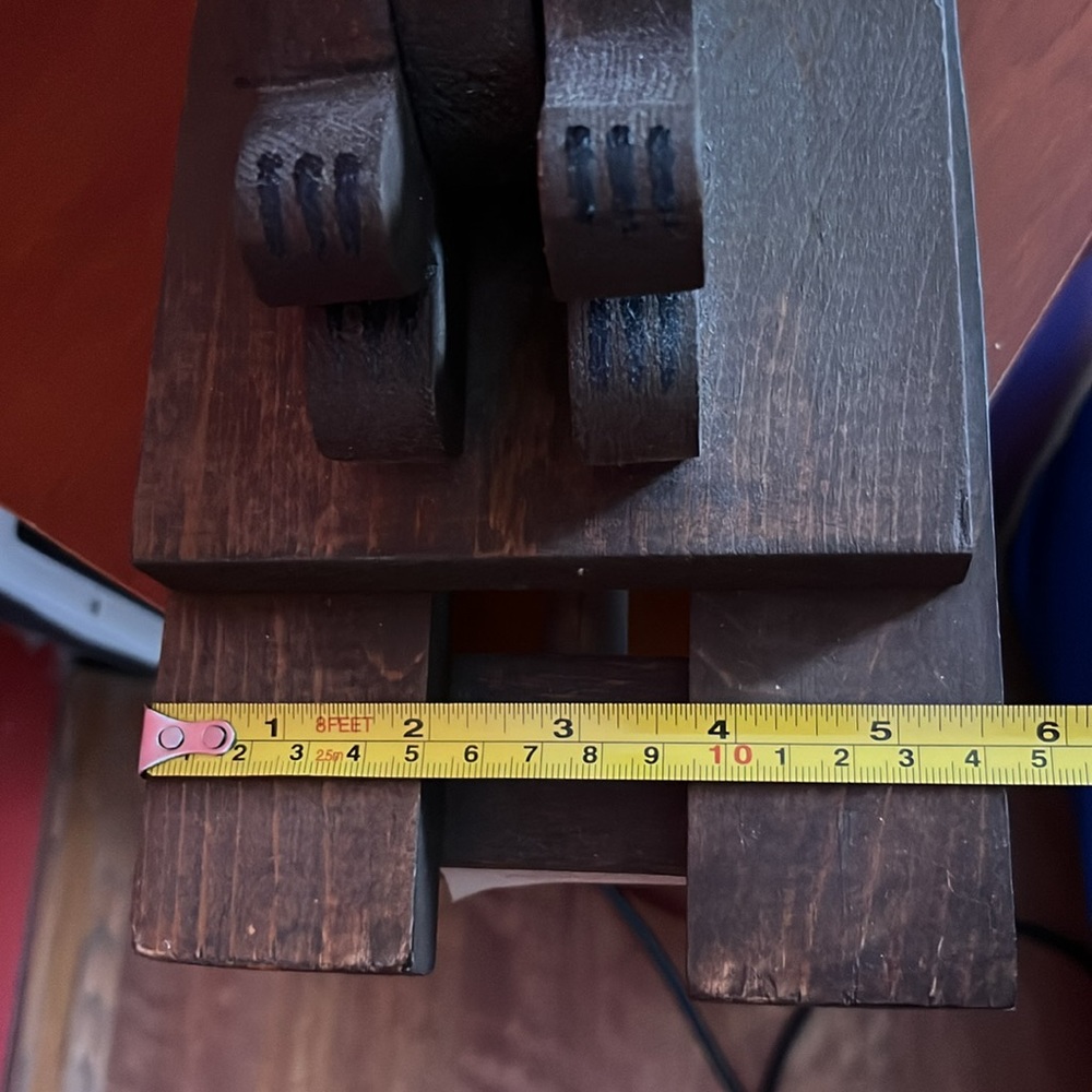 Solid wood bear bookends - Picture 5 of 16